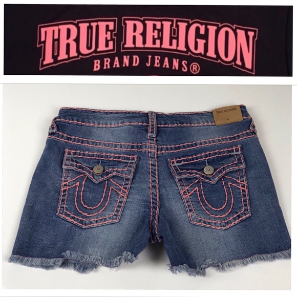true religion girl shorts